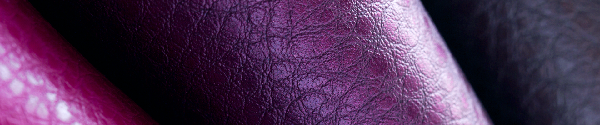 Close up of purple leather